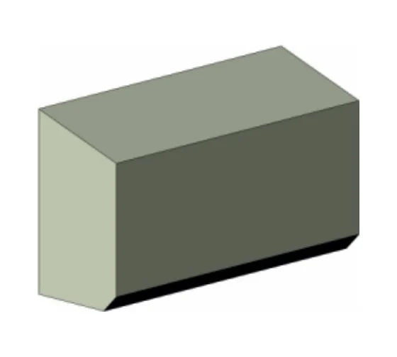 Твердосплавная напайная пластина проходная